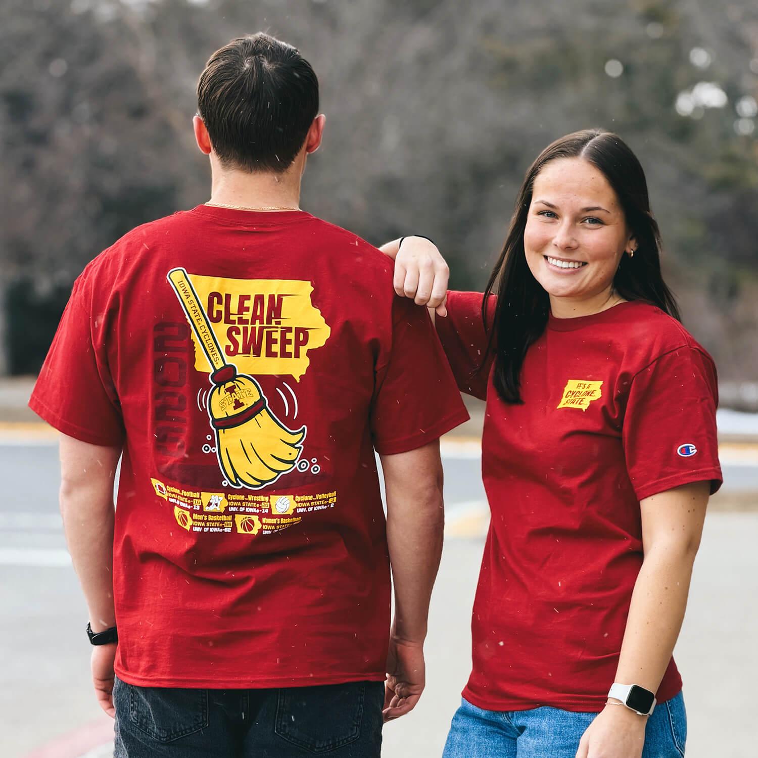 Champion Clean Sweep I-State Cardinal Short Sleeve T-shirt | ISU